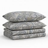 Tribeca Living Kingsize lakenset, draaddichtheid 300, zacht satijnkatoen, bloemenprint met extra diepe zakken, 4-delige beddengoedset, Park Multi