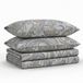 Tribeca Living Kingsize lakenset, draaddichtheid 300, zacht satijnkatoen, bloemenprint met extra diepe zakken, 4-delige beddengoedset, Park Multi