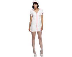 Smiffys Sexy Nurse Costume - White/Beige - Women's Size S