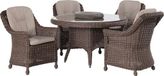 4 Seasons Outdoor Madoera tuinset 6-delig wicker donker bruin