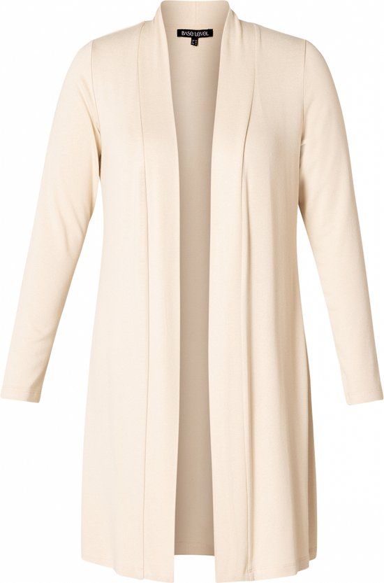 BASE LEVEL Yayla Long Vest - Light Beige - maat 40