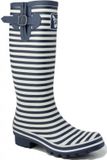 Evercreatures Donkerblauw / wit gestreepte laarzen Bristol