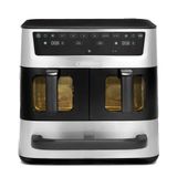 Cuisinart Tri Zone Dubbel 13,6 l Vrijstaand Heteluchtfriteuse Zwart, Zilver