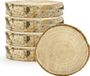 PartyDeco Plaatsnaam kaartjes van hout - Bruiloft - 60 stuks - 5-7 cm