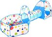 Bol tente 3-en-1 avec tunnel rampant et piscine à balles - maison de jeu pour enfants avec sac et tunnel