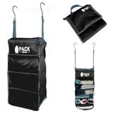 Pack Gear Kofferorganizer, pak meer in je grote of draagbare bagage, pak direct uit met deze compressieverpakkingskubussen voor koffers, hangende plankorganizer voor kast (zwart-klittenband)