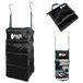 Pack Gear Kofferorganizer, pak meer in je grote of draagbare bagage, pak direct uit met deze compressieverpakkingskubussen voor koffers, hangende plankorganizer voor kast (zwart-klittenband)