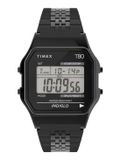 Timex T80 TW2R79400 Horloge - Staal - Zwart - Ø 34 mm