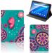 Lenovo Tab E15 Housse Cercles et Papillons