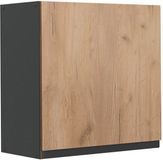 Vicco Hangkast R-Line, Goudkleurig Eiken/Antraciet, 60 cm met 1 deur
