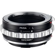 K&F Pentax K/DA Adapterring compatibel met L-Mount noir