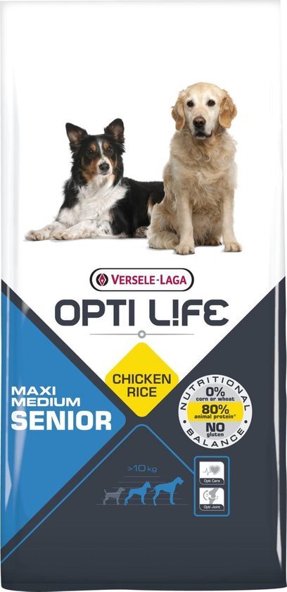 Opti life Opti Life Senior Medium & Maxi 12,5 kg