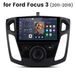 Ford Focus MK3 (2011-2019) 9-inch CarPlay Android 15 autoradio avec GPS, Wi-Fi, Bluetooth, DAB+, SWC, USB, DSP, 2GB RAM, 64GB stockage