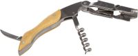 Secret de Gourmet tire-bouchon de luxe limonadier avec décapsuleur en métal/bambou 12 cm