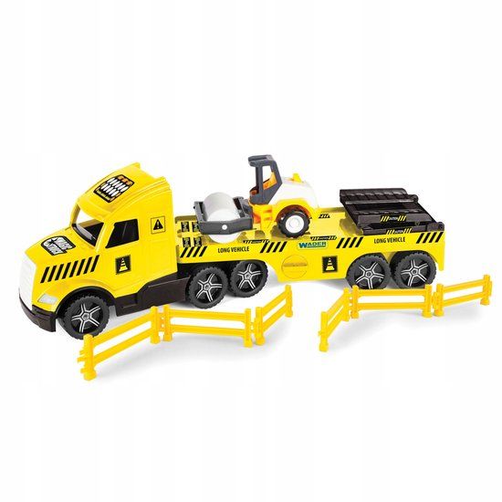 Wader Magic Truck Technic Vrachtwagen met Walsem - 78cm