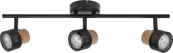 Ledvance LED Armatuur GU10 | DECOR SPOT CORK BLACK 3x3.4W 927 DIM