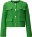 comma Indoor-Jacke Vrouwen lichtgroen Katoen Regular Fit