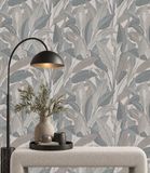 Dutch Wallcoverings Vliesbehang Renaissance Leaves Grey RE521054