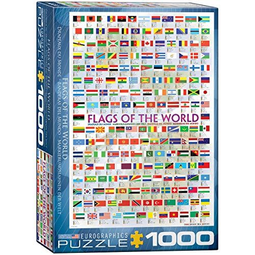 Eurographics Vlaggen van de wereld puzzel van 1000 stukjes - 0782361383809