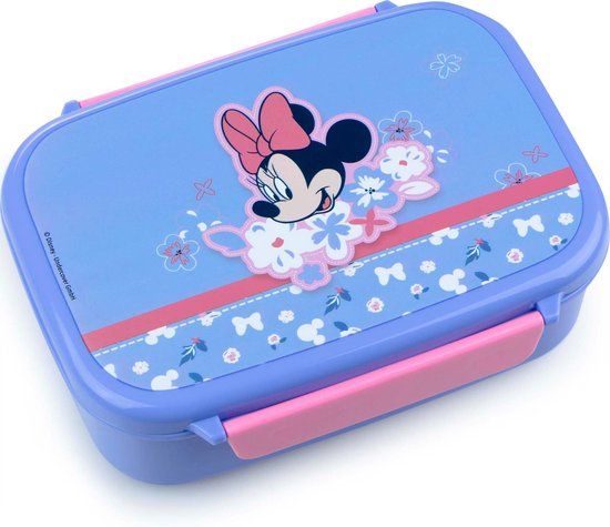 4KidsOnly Minnie Mouse lunchbox, blauw, kunststof