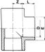 Sibo PVC T-stuk 90° 2 x Ø25 x ¾ bi.dr. PN10