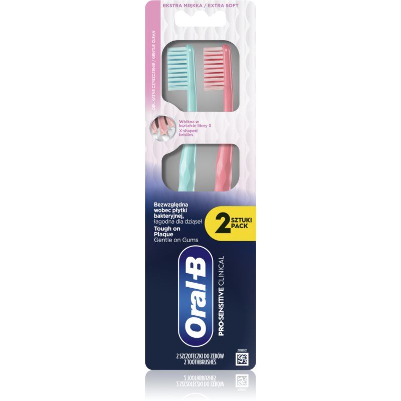 Oral-B Pro-Sensitive Handtandenborstel (Extra zacht, 2x)