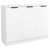 vidaXL Dressoir, wit, 90,5 x 30 x 70 cm, bewerkt hout