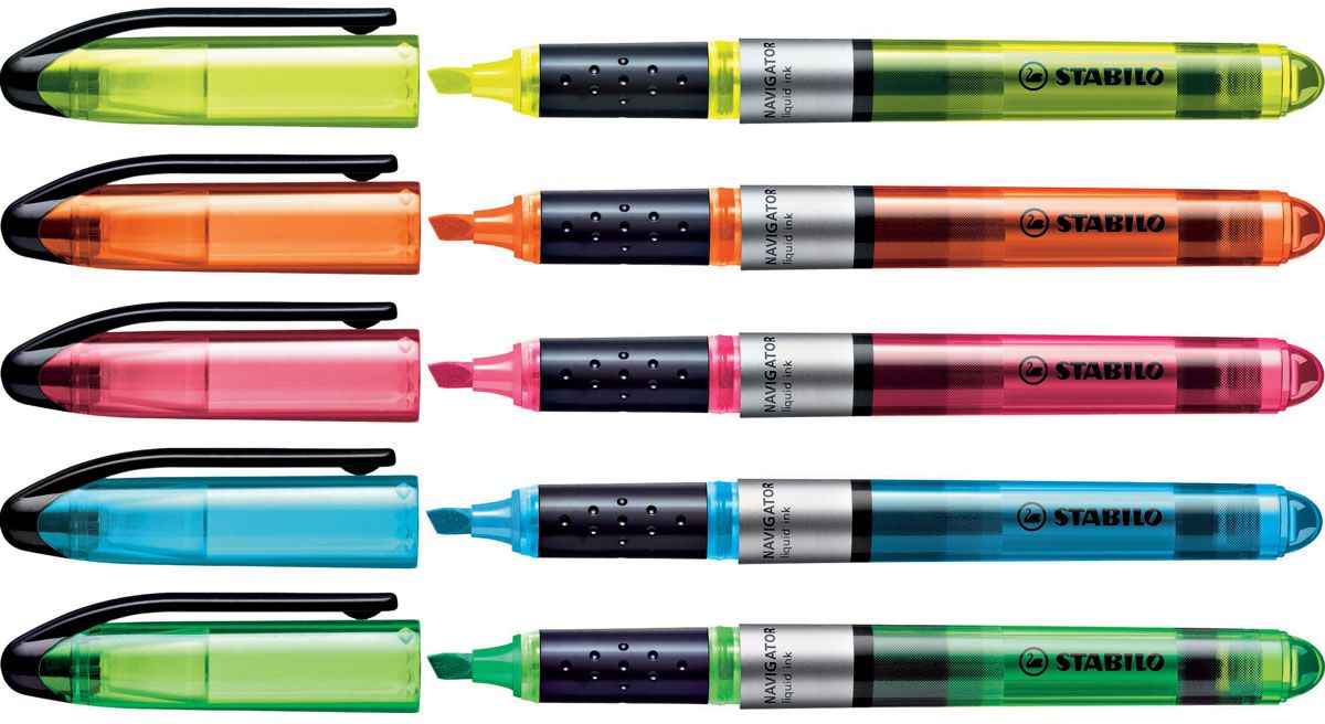 Stabilo Navigator - Markeerstiften - Multi - 10 stuks