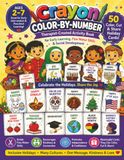 Crayon Color-By-number: Therapist -Created Activity Book for Early Learning, Fine Motor Skills & Social Development