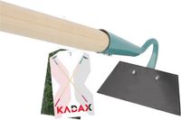 KADAX Hakkel, tuinhak voor dames, geharde hak voor het verwijderen van onkruid, onkruidhak voor het losmaken van de grond, tuinaccessoires voor het luchten en wieden van de grond (140 cm, werkdeel: zwart