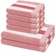 Ross 6-delige handdoekenset oud roze