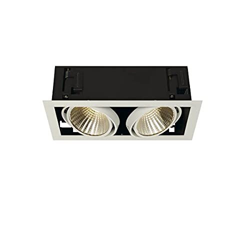 SLV plafondinbouwarmatuur KADUX 2 SET / led spot, schijnwerper, plafondspot, plafondarmatuur, inbouwarmatuur, binnenverlichting / 3000K 54W 5300lm wit dimbaar 30 graden