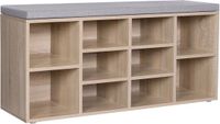 Vasagle Schoenenkast Met Bank - Schoenenkast - Zitbank - 10 Paar Schoenen - Schoenenbank