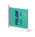 MILAN® Notitieboek A5, spiraalbinding, hardcover, gelinieerd, 80 vellen, 95 g/m², collectie nata® groen