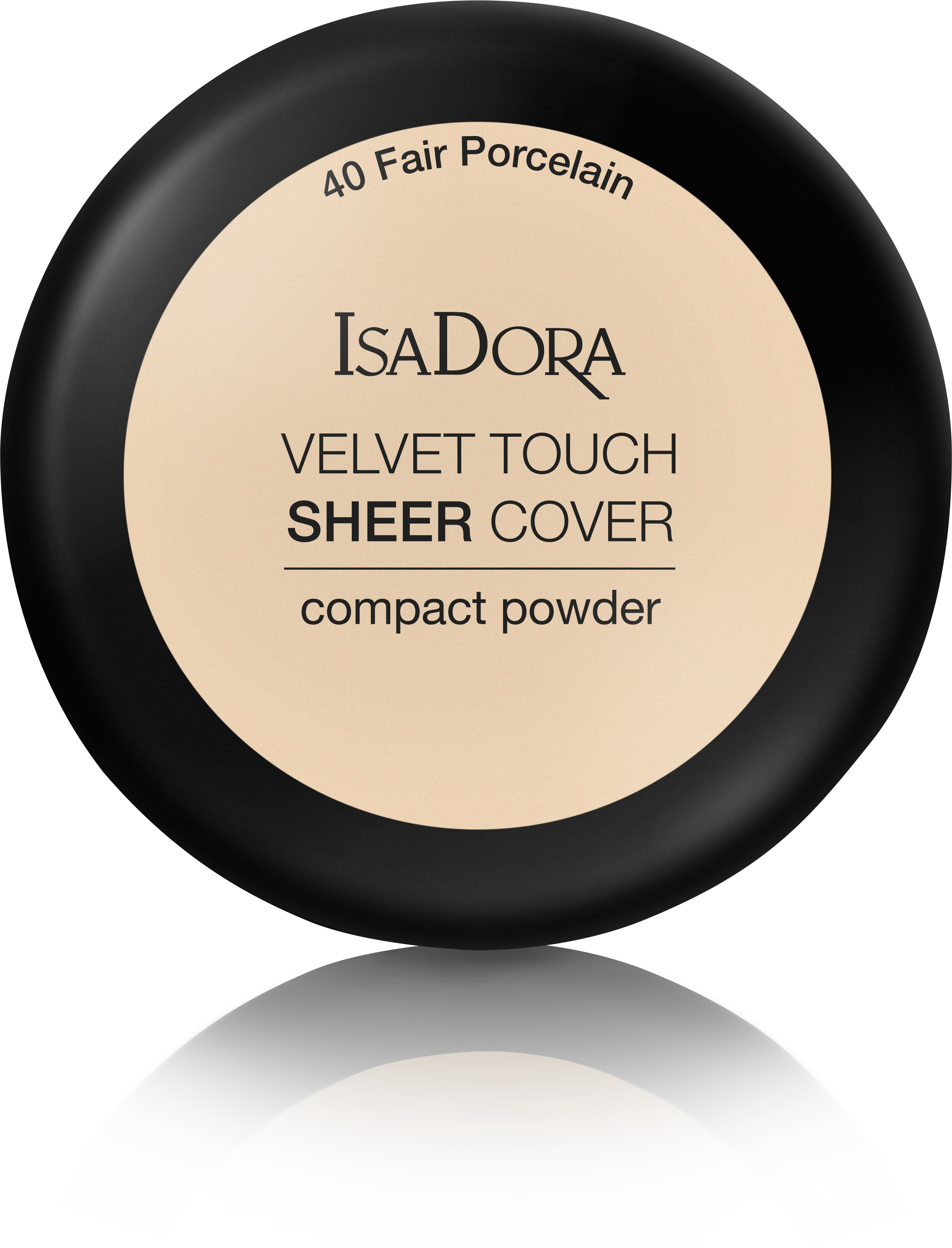 IsaDora 40 Fair Porcelain Velvet Touch Sheer Cover Compact