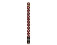 Decoris boules de Noël en polystyrène 3 cm rose 14 pièces