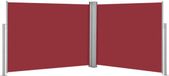 vidaXL Pare-vent rétractable 140x1000 cm rouge