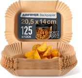 Moritz & Moritz Airfryer Bakpapier - 125 Stuks Vierkant - 20,5x14 cm