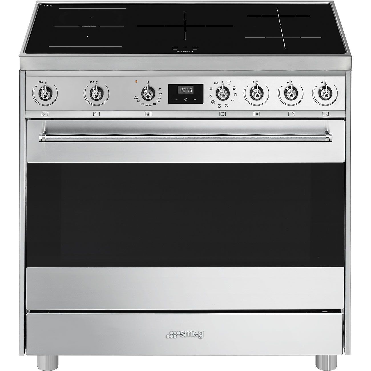 Smeg Symphony C9IMX9-1 - Vrijstaand Fornuis - Inductie - RVS - A