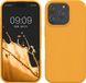 kwmobile telefoonhoesje geschikt voor Apple iPhone 16 Pro Max - Hoesje met siliconen coating - Smartphone case in mango