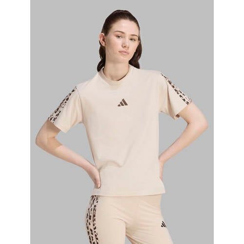 Adidas Dierenprint T-shirt dames Essentials 3-Stripes