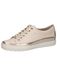 CAPRICE Damessneakers, plat van leer met veters, beige (Cream Comb), 38 EU