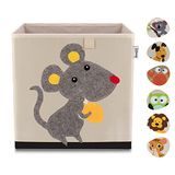 Lifeney Opbergdoos Muis - Veelzijdige Polyester Opbergoplossing voor Kinderen, 330x330x330 mm, Kleurrijk Ontwerp, 5 Jaar Garantie