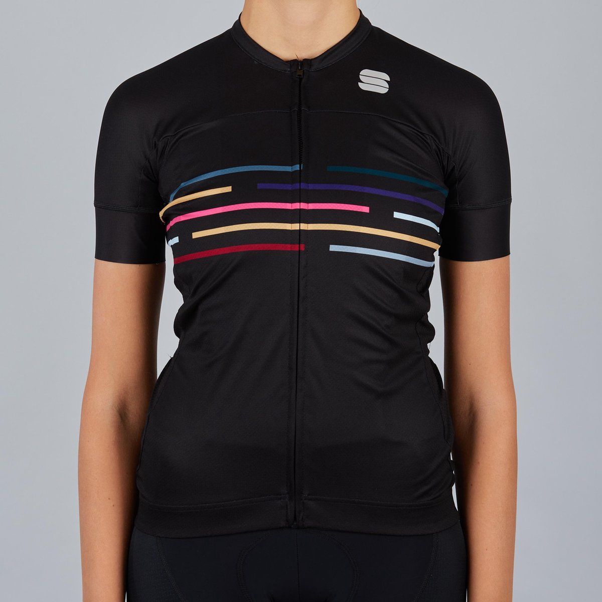 Sportful Short Sleeve Fietsshirt Dames - Zwart - XXL