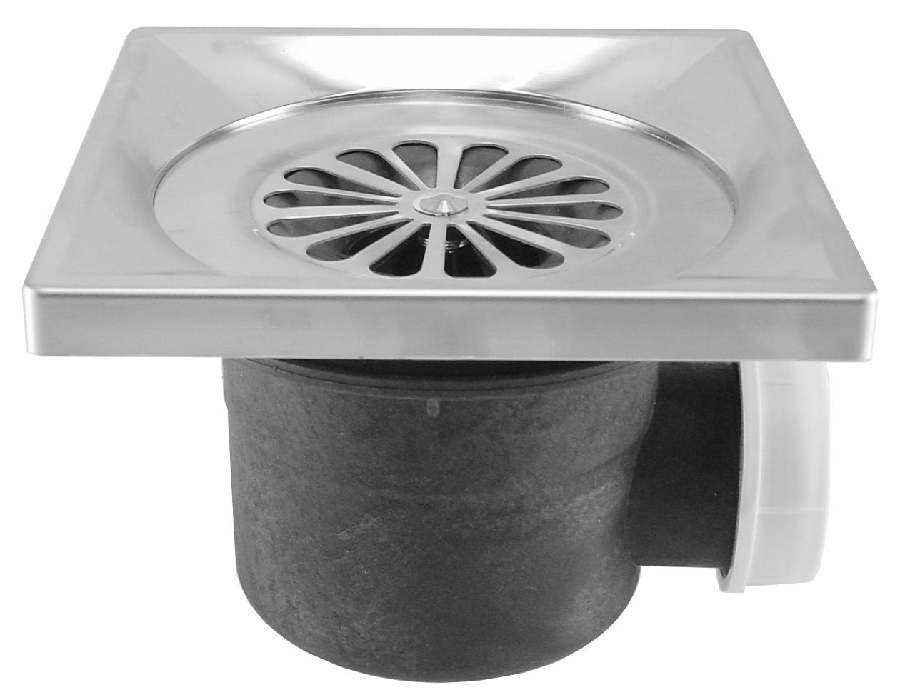 Wiesbaden Mueller Luxe doucheput 140x140 haaks - 14 mm