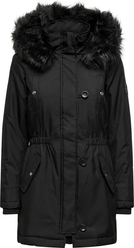 ONLY ONLIRIS FUR WINTER PARKA CC 2023 OTW Women's Parka - Size M - Black