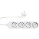 SHELLY Multiprise 4 Gen4, 4-voudig, blanc, WiFi, Bluetooth, Zigbee, Matter, HomeKit, Alexa