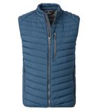 CASA MODA comfort fit bodywarmer - blauw - wit - grijs