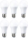 AmazonBasics LED E27 10,5W Warm wit 2700K ST64 Kogelgloeilamp 1055lm 15000 uur 75W Equivalent Energieklasse F 6 stuks