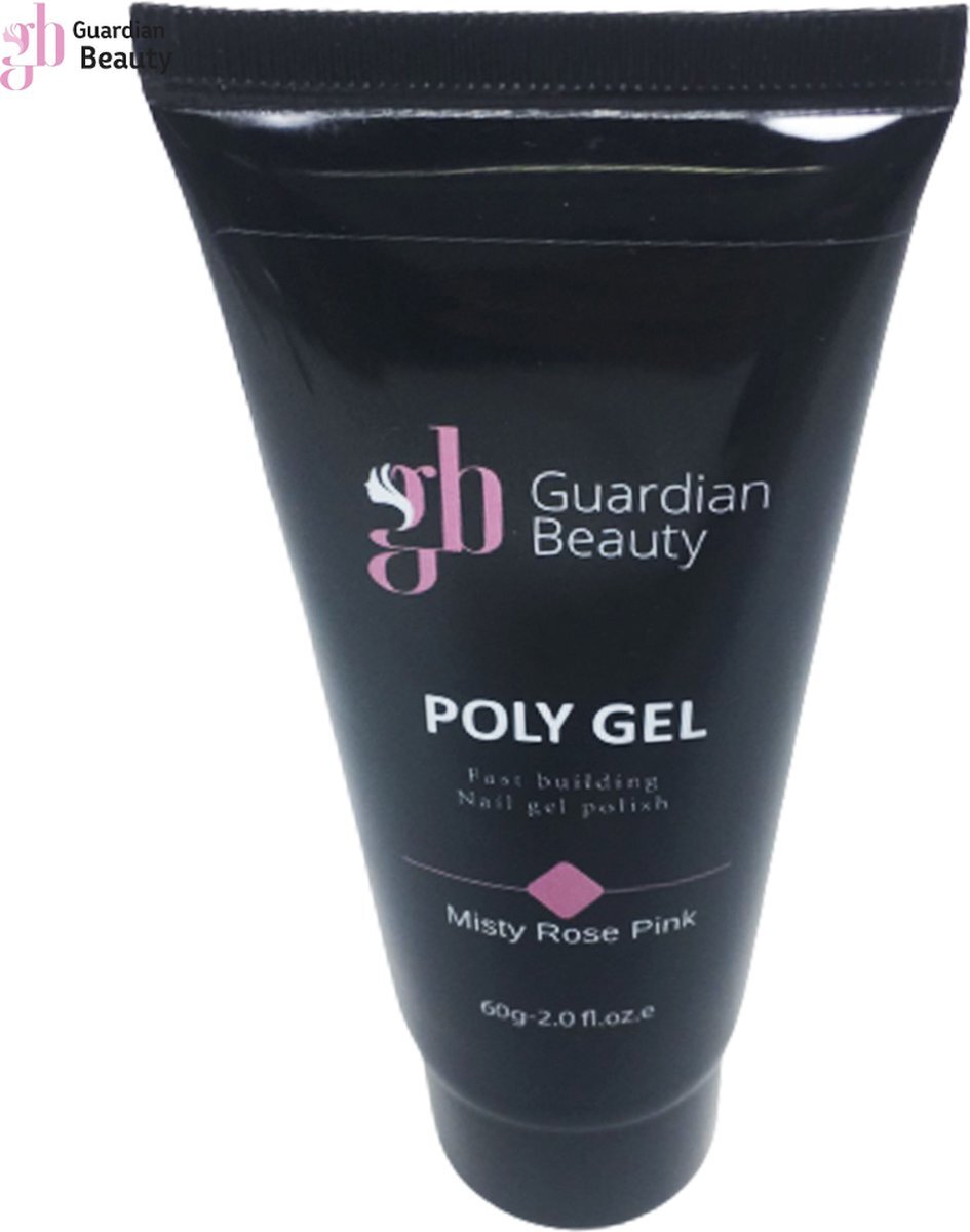 Guardian Beauty Polygel - Polyacryl Gel - Misty Rose Pink - 60gr - Gel nagellak - Fantastische glans en kleurdiepte - UV en LED-uithardbaar - Kunstnagels en natuurlijke nagels